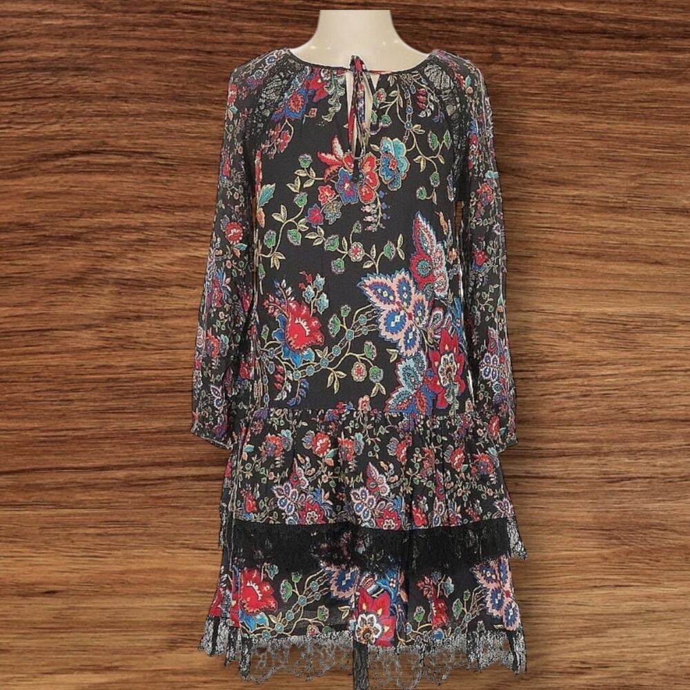 ALICE AND OLIVIA NWT (org $395) | Lakita Floral Tunic Dress In Gloria | XS